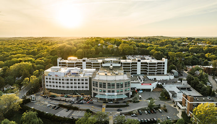 Drone photo of Brigham and Women's Faulkner Hospital